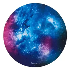 Insten Nebula Galaxy Mouse Pad Round, Non Slip Rubber Base, Smooth Surface Mat, For Home Office Gaming, Blue Purple