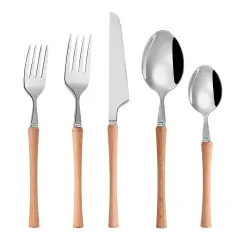 Beachwood Flatware Set Silver