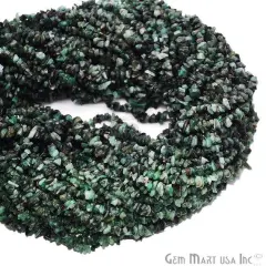 Ruby Zoisite Chip Beads, 34 Inch, Natural Chip Strands, Drilled Strung Nugget Beads, 3-7mm, Polished, GemmartUSA (CHRZ-70001)