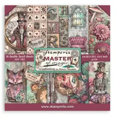 Stamperia Double-Sided Paper Pad 8"X8" 10/Pkg-Master Of Magic, 10 Designs/1 Each