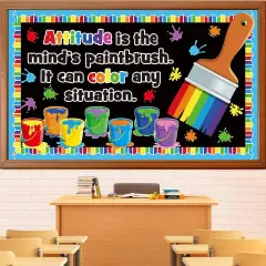 Painting Art Bulletin Board Decoration Set, Art Room Decorations
