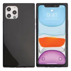 Insten Case for iPhone 12 Pro / iPhone 12 Case 6.1 Inch, Soft TPU Protective Cases with Reinforced Corners, Shock Absorption, Crystal Clear Black Slim Cover for Women Girls