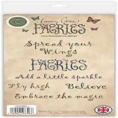 Craft Consortium Faeries Photopolymer Stamp Set-Sentiments
