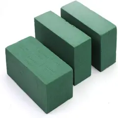 3PCS Floral Foam Bricks, Florist Flower Foam Green Blocks Flower Arrangement Brick Supplies for Florist Craft