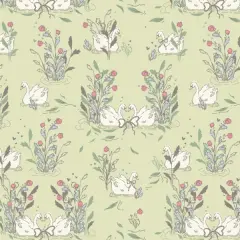 Swan Soiree in Lake (mms97906) | Mademoiselle | Patty Basemi | Art Gallery