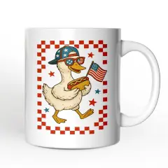 4th of July Patriotic Duck Mug, Funny Independence Day Gift