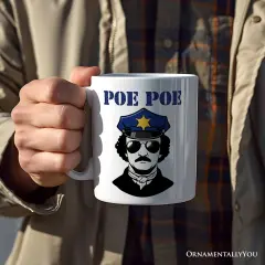 Police Edgar Allan Poe Poe Mug, Funny Gift