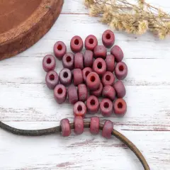 20g Matte Red Nebula 2/0 Matubo Beads