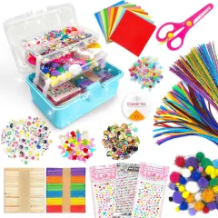 2500+PCS Arts and Crafts Supplies for Kids - Blue
