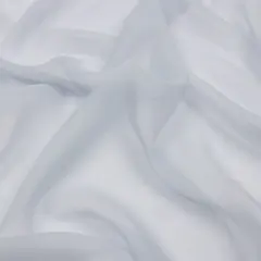 1 Yard Refined Gray Dawn Premium Silk Chiffon Fabric Ideal for Elegant Couture Creations 54 Inch Width