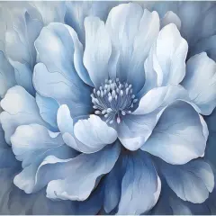 Blue Flower Paint by Numbers Kit (16x20 Inch)