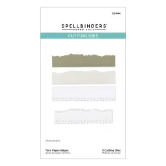 Spellbinders Etched Dies-Torn Paper Edges, Take Note