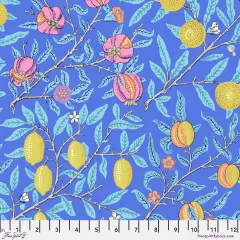 Fruit in Cobalt (pwkw010.cobalt) | Kaffe x Morris and Co. | The Original Morris & Co | Free Spirit