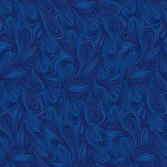 Blue Color Flow Cotton Wideback Fabric per yard