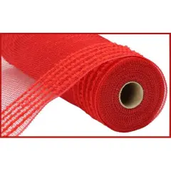 10.25" Drift Border Mesh Ribbon: Red (10 Yards)