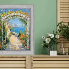 Modern Contemporary Silver Flat Picture Frame 24x30 frame