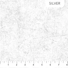 White Wintry 43"/44" Cotton Fabric Per Yard