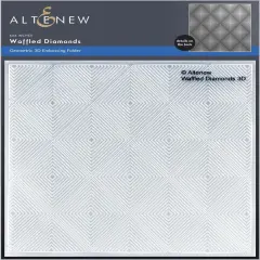 Waffled Diamonds 3D Embossing Folder