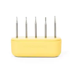 Premium Wood Carving Bit Set &ndash; 5 Shank 3/32 - 2.35mm Tungsten Steel Engraving Bits for Customizer &ndash; Precision Engraving for Wood & Soft Materials &ndash; Includes Storage Case