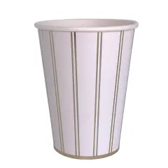 GOLD SIGNATURE STRIPE CUPS