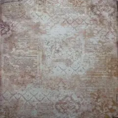 Ancient Patterns Designer Printed AIDA Fabric. Canvas for embroidery with an applied backgroundKF-1234A