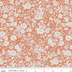 Emily Belle in Tangerine (01666432a) | Emily Belle | Liberty Fabrics | Riley Blake