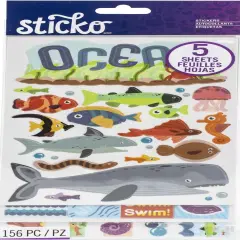 Sticko Ocean Animals Flip Pack Stickers