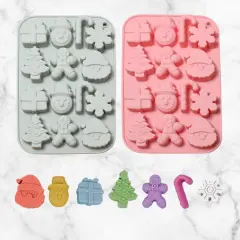 ChristmasSanta Claus Gingerbread Snowman Silicone Mold