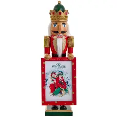 Kurt Adler 15-Inch Nutcracker King Holding Picture Frame