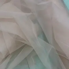 1 Yard 2-Way Stretch Nylon Net Mesh Fabric, 60" Width Lightweight Sheer Mesh for Gowns, Dancewear & Costumes Skin