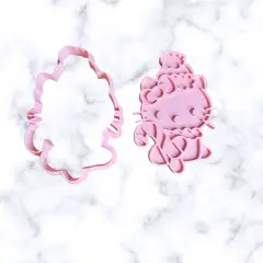 Cute CatChristmas Cutter +Stamp4 Inches each Candy Cane