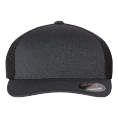 Flexfit&reg; Unipanel Trucker Cap Melange D Grey/Black