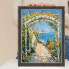 Gothic Antique Silver Espresso Picture Frame Vintage 10x12 frame