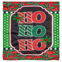 Ho Ho Ho Christmas Garden Flag 2 Sided