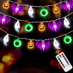 Pumpkin Bat Ghost Eyeball - Halloween Lights String