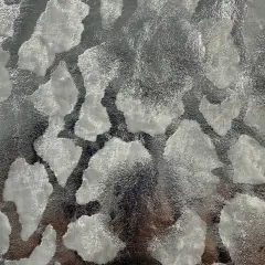 1 Yard Aphotic Cloud Foil Polyester Spandex Fabric for Dancewear Cosplay Costumes Arts & Crafts 60 Inches Width White Silver