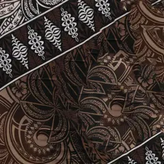 Kingdom of Tonga Seal Tribal Polyester Sarong 72" L x 45" W Brown