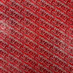 1 Yard Snake Pattern Shattered Glass Spandex Fabric 4 Way Stretch Nylon Reflective Material 58-60 inches width Red