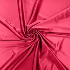 1 Yard Stretch Satin Spandex Fabric Casino Style Heavyweight Glossy Prom & Pageant Material Neon Pink