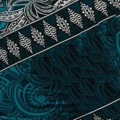 Kingdom of Tonga Seal Tribal Polyester Sarong 72" L x 45" W Teal