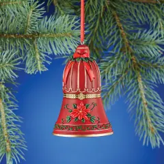 Collections Etc Hand Painted Trinket Christmas Ornaments with Opening Compartment for Small Gifts