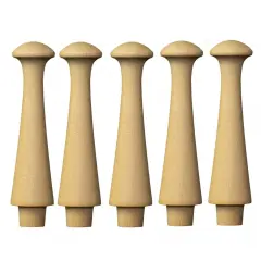 Kitcheniva 5-1/8" Shaker Peg Wall Mount Hanger Peg Hook Craft DIY 5 Pcs
