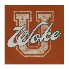 Stupell Industries Woke U Varsity Style Canvas Wall Art Design by Higher Learning/Life Is High