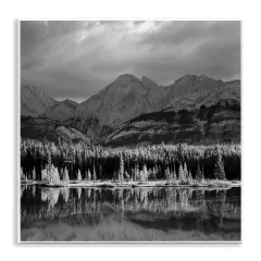 Stupell Industries Two Jack Lake Landscape Wall Plaque Art Design by Chip Forelli