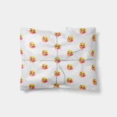 Blowing Kiss Face Emoji Gift Wrap
