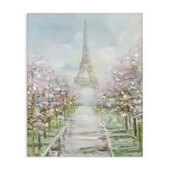Stupell Industries Eiffel Tower & Tree Grove Canvas Wall Art Design by Sally Swatland