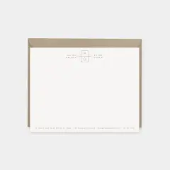 Monogram Note Cards III