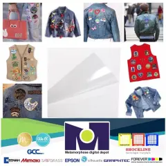 50 Sheets 8.5"x11" BIFAZ Press On Double Sided Adhesive for Textiles Mounting, Patches, backpacks, Scouts,Military