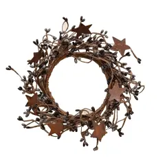 Pip Berry Ring With Star, 4" Grey