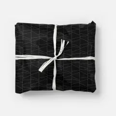 Black Geowire Gift Wrap XII